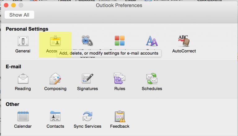 ignore in outlook for mac